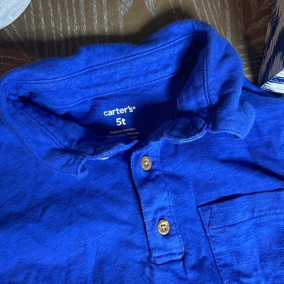 Toddler Boy Blue Polo Golf Shirt & Nautical Anchor Whale Shorts Summer Set - Picture 4 of 10